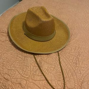 NEVER WORN Women’s Brown Hat with Drawstring